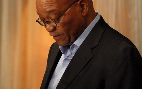 De gedoodverfde nieuwe president van Zuid-Afrika, Jacob Zuma. Foto EPA