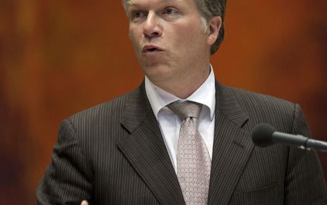 Minister Bos van Financiën. foto ANP