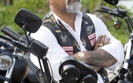 De president van de Hells Angels in Amsterdam. - Foto ANP