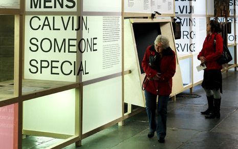 Beeld van de onlangs afgesloten Calvijntentoonstelling in Dordrecht. - Foto ANP