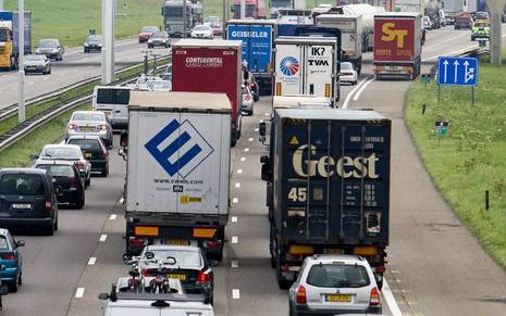 Geen vooruitgang transportsector. Foto ANP.