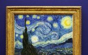 NUENEN - Schilderij De Sterrennacht van Vincent van Gogh. Foto ANP