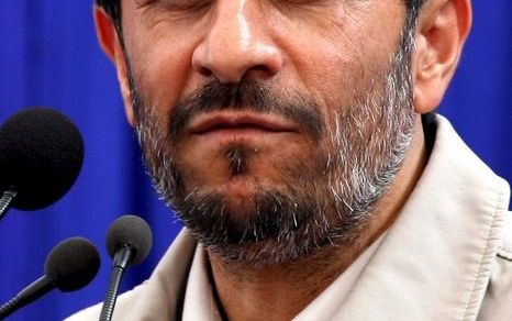 De Iraanse president Ahmadinejad spreekt veelvuldig van het van de kaart vegen van de Joodse staat en het gewelddadig beëindigen van westerse wereldhegemonie. Foto EPA