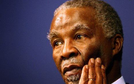 De Zuid–Afrikaanse president Mbeki is in Zimbabwe om te praten over de politieke crisis in het land. Foto EPA