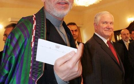 KABUL - President Hamid Karzai van Afghanistan. Foto EPA