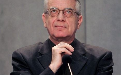 VATICAANSTAD - Federico Lombardi, de directeur van de zender Radio Vaticaan. Foto EPA