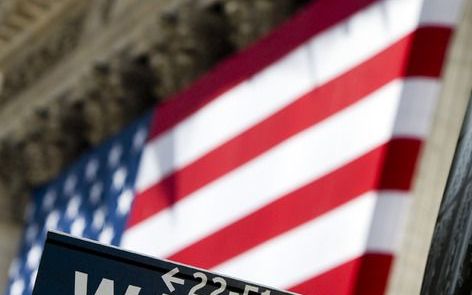 De belangrijkste beursgraadmeters op Wall Street schommelden dinsdag rond de slotstanden van maandag. Foto ANP