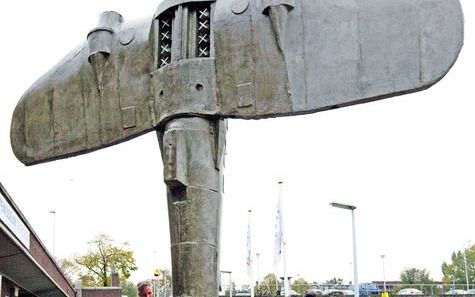 Een onlangs onthuld oorlogsmonument moet blijvend herinneren aan het leed dat de Tweede Wereldoorlog in Rotterdam veroorzaakte. - Foto ANP