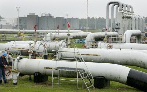 „Aardgasexpansie levert schone stroom zonder overlast.” Foto: een compressor en mengstation van de Gasunie in Ommen. Foto: ANP