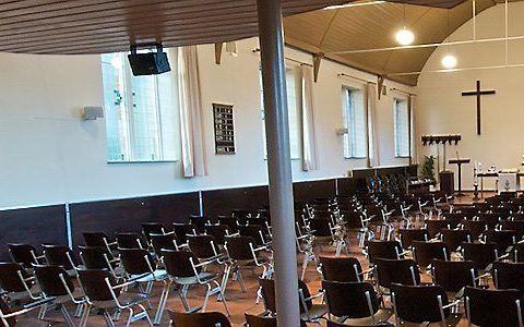 Interieur van de gereformeerde kerk in Sellingen. Foto Gereformeerde Kerk Sellingen