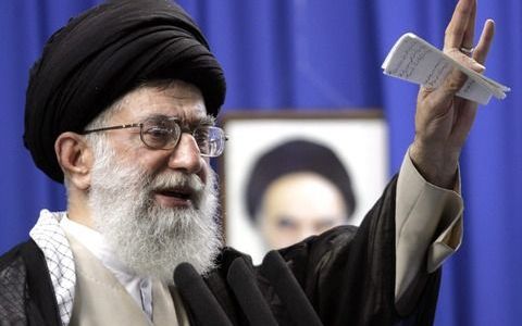 Ayatollah Ali Khamenei heeft de westerse landen gewaarschuwt. Foto EPA