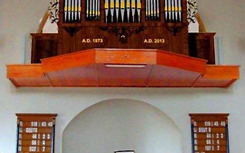 Impressie van het orgel in Arnemuiden. Foto Consultare