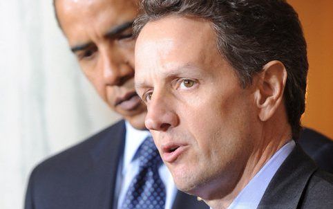 De Amerikaanse minister van Financiën Geithner. - Foto EPA