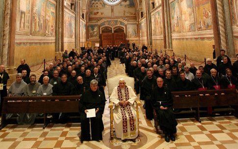 Basiliek van Franciscus in Assisi. Foto EPA