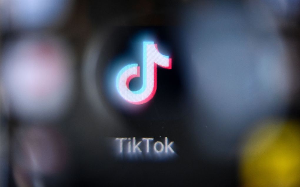 Het logo van TikTok op een telefoonscherm. beeld AFP, Kirill Kudryavtsev