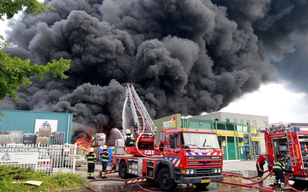 De grote brand bij Timco. Foto ANP