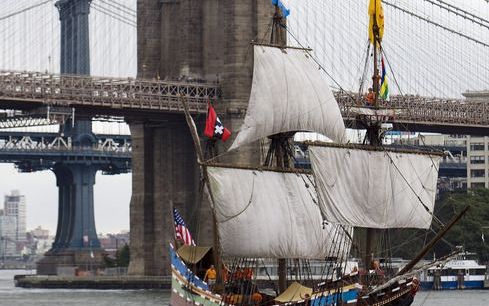 Een replica van een VOC-schip. Foto EPA