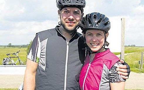 Bruno Girard (34) en Marie-Claude Coupal (30) uit Canada (Québec). Foto RD