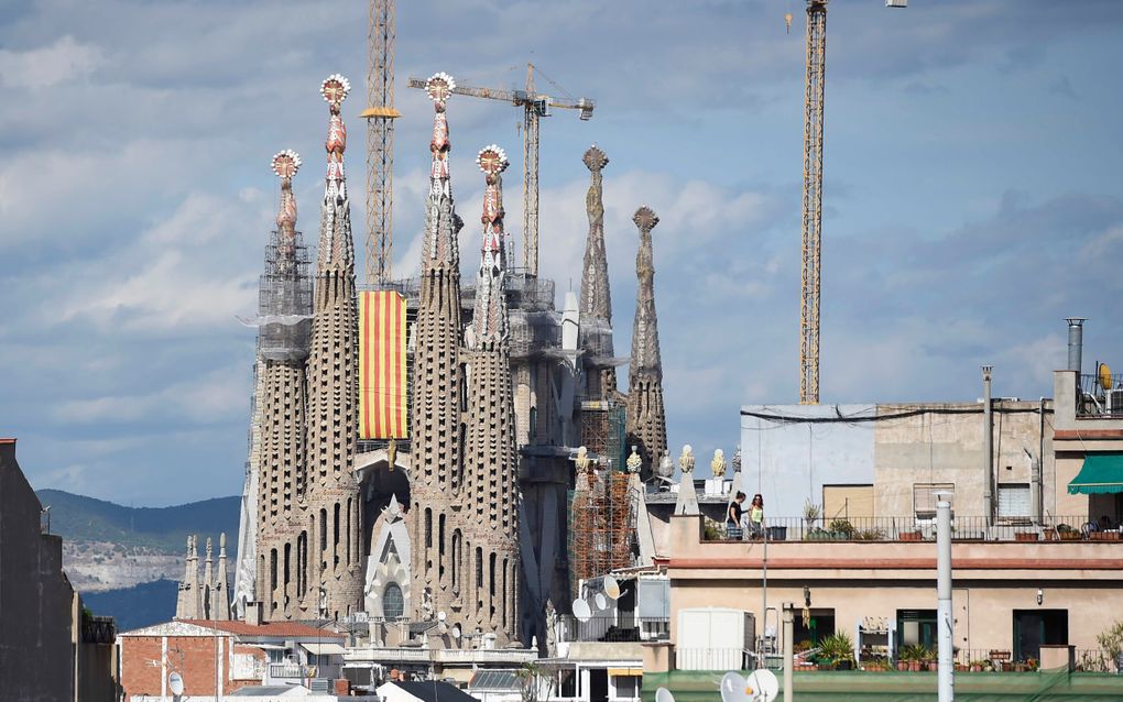 De Sagrada Familia in Barcelona. beeld AFP