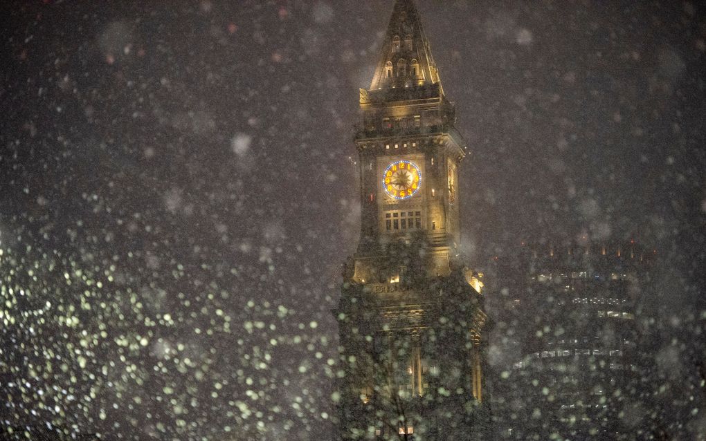 Sneeuwval in Boston. beeld AFP, Joseph Prezioso