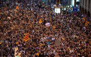 Barcelona, woensdagavond. beeld AFP