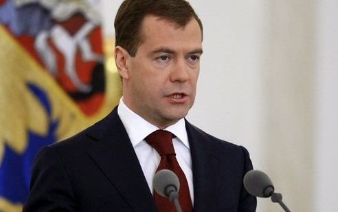 MOSKOU – De Russische president Dmitri Medvedev hoopt dat de ernstig verstoorde relatie tussen Rusland en de Verenigde Staten verbetert onder Barack Obama. Foto EPA