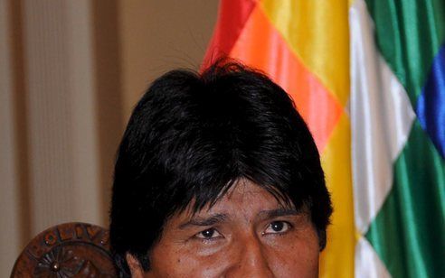 LA PAZ - De Boliviaanse president Morales. Foto EPA