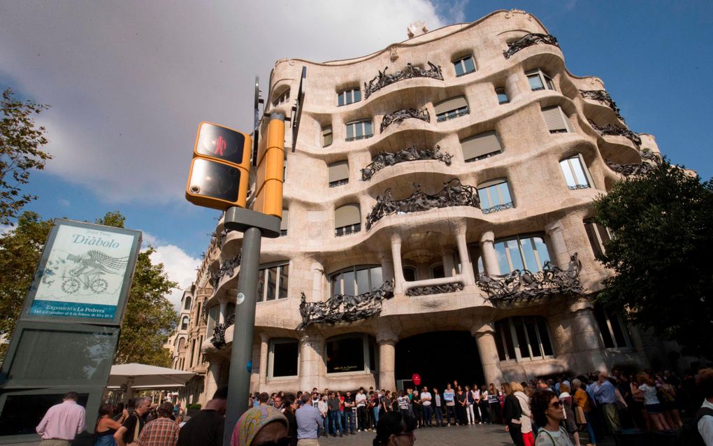 Protest in Barcelona. beeld AFP