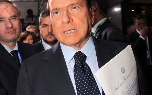 De Italiaanse premier Silvio Berlusconi. Foto EPA