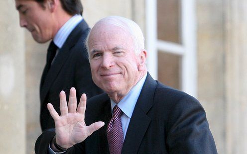 De Republikeinse presidentskandidaat John McCain heeft twee keer in twee dagen tijd geblunderd door te verwijzen naar de huidige ontwikkelingen in ’Tsjechoslowakije’, meldden Amerikaanse media woensdag. Foto EPA