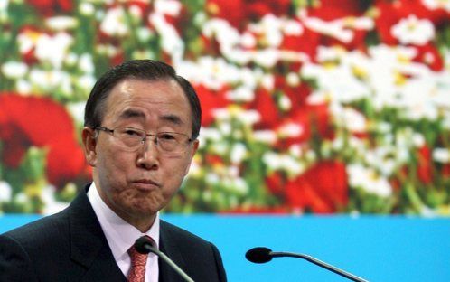 Ban Ki Moon is hoopvol over de samenwerking met de VS. „Obama’s uitspraken staan op één lijn met de klimaatplannen van de VN.” Foto EPA