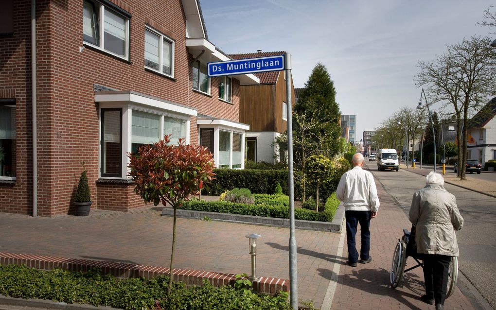 Ede kent een ”Ds. Muntinglaan”, genoemd naar ds. Henricus Muntingh (met h.). Foto RD, Henk Visscher