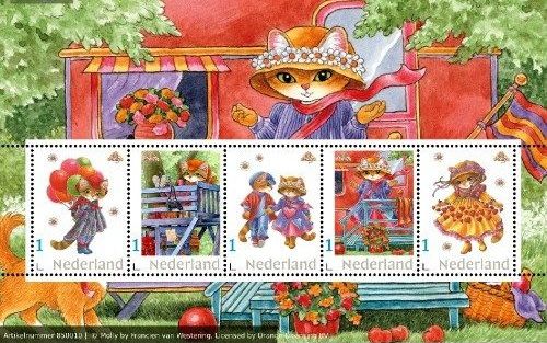 Poes Molly 2025 (postzegelvel). beeld PostNL