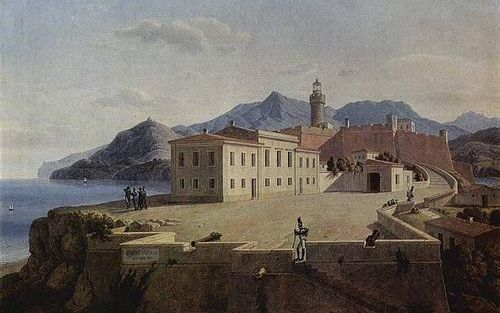 Het schilderij ”Napoleon in Portoferraio” van Leo von Klenze. Foto Hermitage Sint-Petersburg