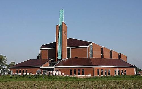 De Adullamkerk van de gereformeerde gemeente te Barneveld-Zuid waar woensdagmiddag een zendingsmiddag plaatsvond. Foto RD, Anton Dommerholt