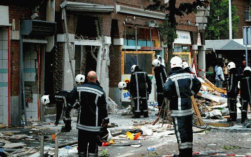 DEN HAAG - Een explosie in een winkelpand in Den Haag, afgelopen zaterdag, veroorzaakte een grote ravage. Zestien mensen raakten gewond. - Foto ANP