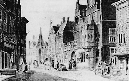 MIDDELBURG â€“ Stadsgezicht van Middelburg, omstreeks 1750.