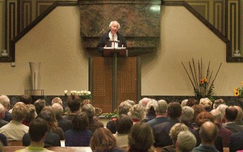 ZWOLLE â€“ In de Zwolse Zuiderkerk sprak dr. Jansen donderdagavond op een bijeenkomst van de Stichting Visual Perspectives over het antisemitisme in het Midden Oosten. Foto Frans Paalman