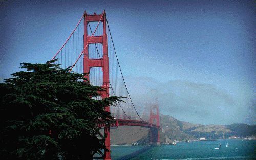 SAN FRANCISCO â€“ San Francisco met zijn befaamde Golden Gate Brigde. Foto RD, Henk Visscher