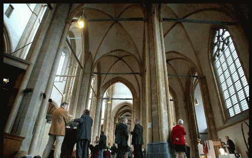 KAMPEN â€“ Aan de Theologische Universiteit Kampen (ThUK) werd vrijdag het congres ”De binnenkant van protestant” gehouden. De ThUK viert dit jaar haar 150 jarig bestaan. Foto RD, Henk Visscher