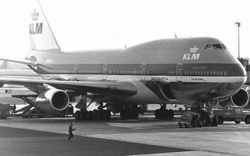 LELYSTAD â€“ Een archieffoto van een Boeing 747 van het type dat luchtvaartmaatschappij KLM schenkt aan Aviodrome. Foto ANP