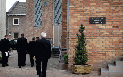 OPHEUSDEN â€“ De Gereformeerde Gemeenten in Nederland hielden woensdag in Opheusden hun jaarlijkse synode. Foto RD, Sjaak Verboom