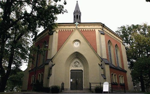 STOCKHOLM â€“ De Lutherse Kerk in Zweden oefent via de plaatselijke kerken sterke druk uit op haar leden om geen IsraÃ«lische producten uit de Gazastrook en de Westelijke Jordaanoever te kopen. Foto: de lutherse Ersta kerk in het centrum van Stockholm. Fo