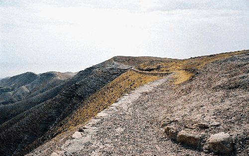 De Judese woestijn in de buurt van Wadi Qelt. Foto’s Alfred Muller