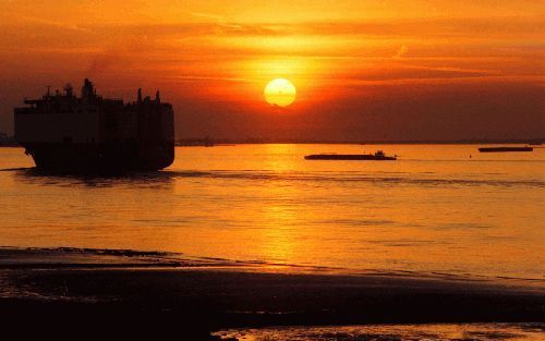 VLISSINGEN â€“ De Westerschelde kan niet zonder gevolgen voor het milieu nog verder worden uitgediept, aldus het platform De Schelde Natuurlijk dat zich tegen een volgende verdiepingsronde verzet. Foto Charles Strijd