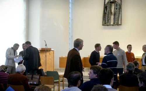 APELDOORN â€“ In de Theologische Universiteit Apeldoorn bezinnen theologen van zeer diverse snit zich gedurende twee dagen op de kloof tussen bijbelwetenschap en dogmatiek. Foto RD, Sjaak Verboom