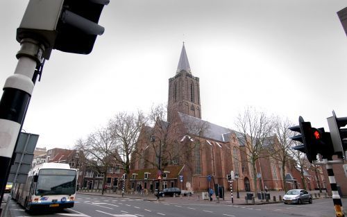 UTRECHT â€“ De Jacobikerk in Utrecht, waar de hervormde synode op 12 december 2003 het besluit nam tot vereniging met de Gereformeerde Kerken in Nederland en de Evangelisch Lutherse Kerk. Foto Erik Kottier