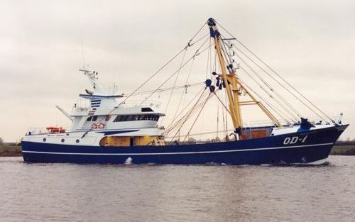 OUDDORP â€“ Door een ontploffing op het vissersschip OD 1 uit Ouddorp zijn woensdagmiddag drie opvarenden om het leven gekomen. Op het dek van de kotter ontplofte een opgeviste bom uit de Tweede Wereldoorlog. Foto ANP