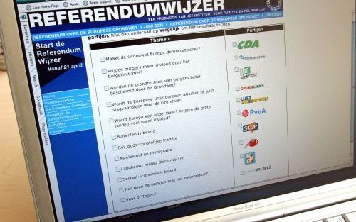 „Wie www.referendumwijzer.nl raadpleegt voor een objectief stemadvies, loopt gerede kans op het verkeerde been te worden gezet.” Foto RD, Sjaak Verboom