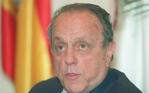 Manuel Fraga Iribarne, de leider van de Spaanse noordwestelijke regio GaliciÃ«. Foto EPA